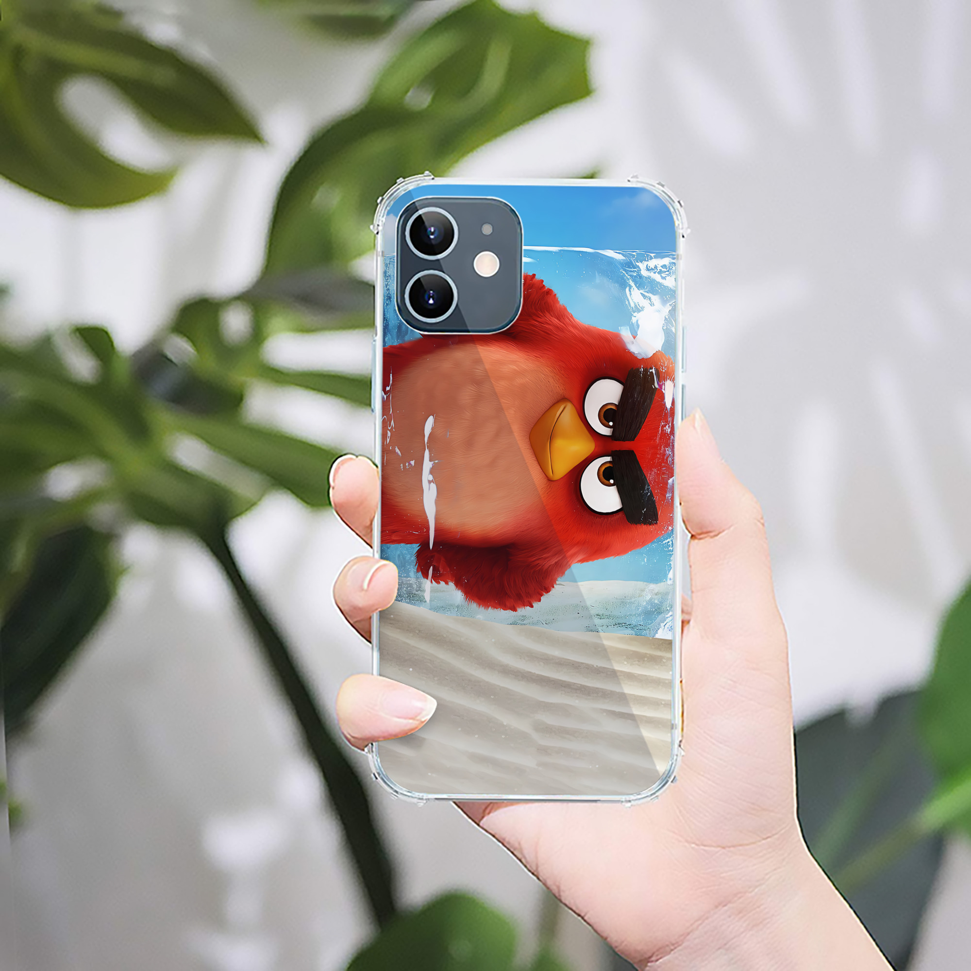 （画像用） Angry Birds アングリーバード 【iPhone 12シリーズ対応】透明スマホケース（クリアソフトケース）